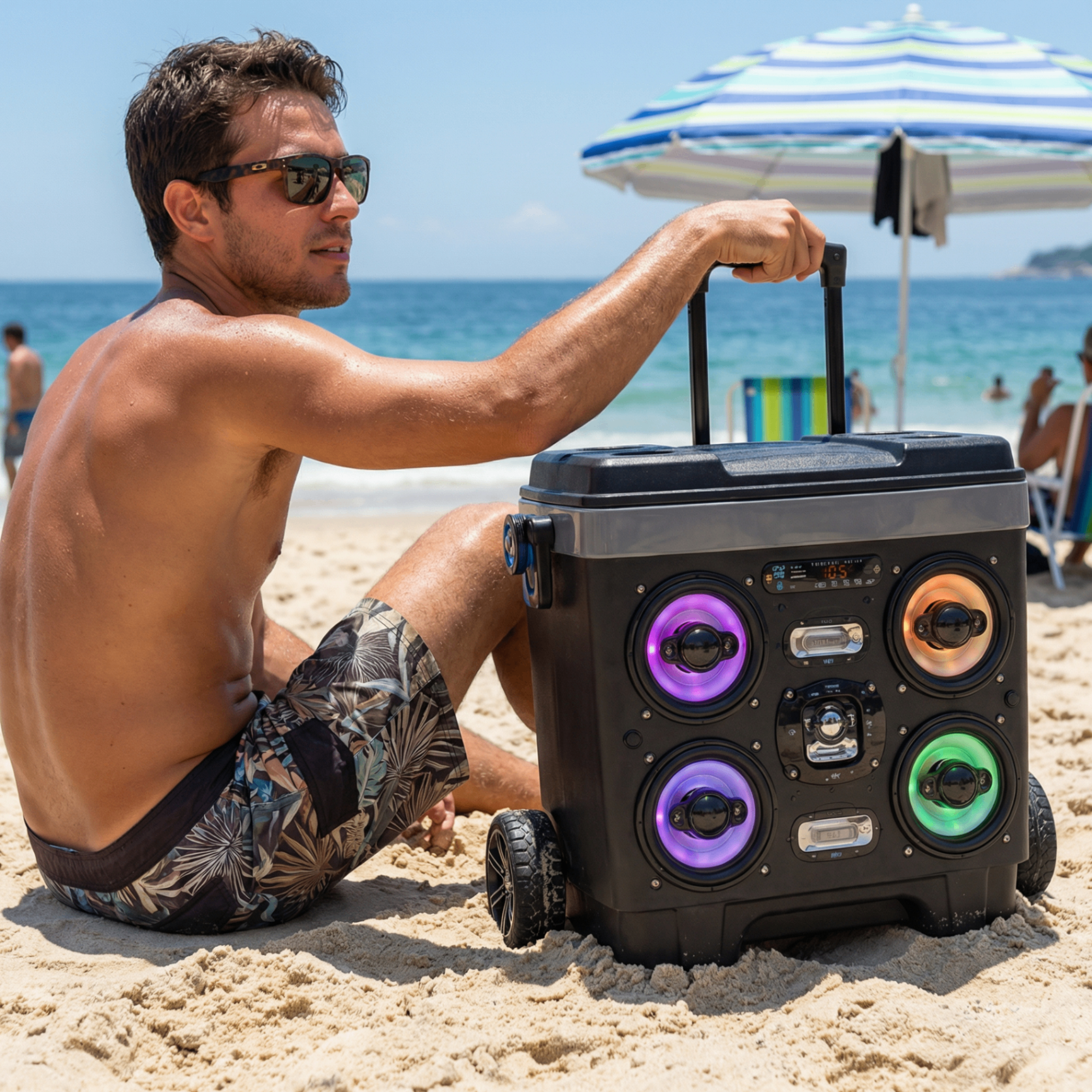 Cliente usando a VIBEBOX FEST